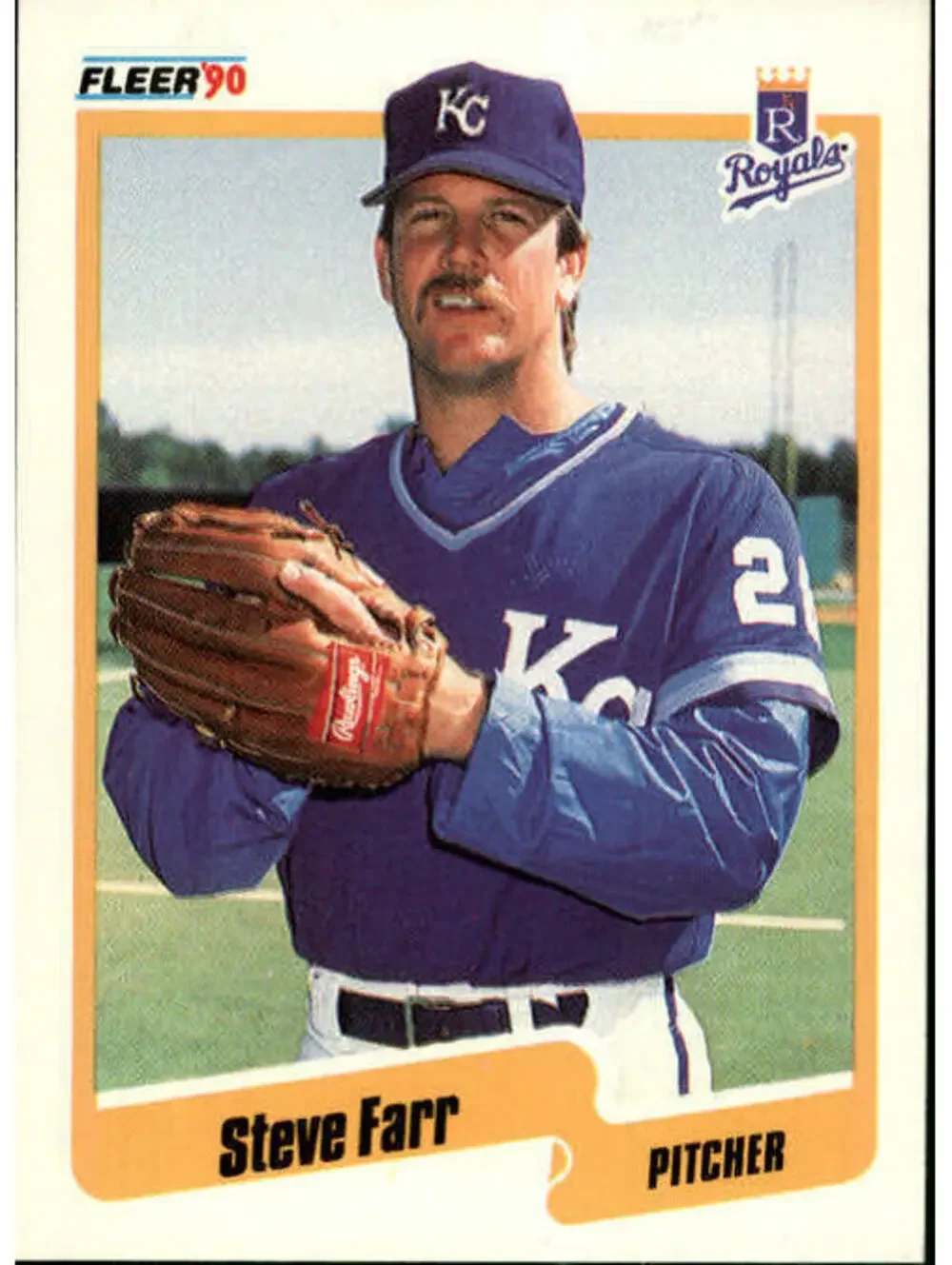 1990 Steve Farr Fleer Baseball Card #107